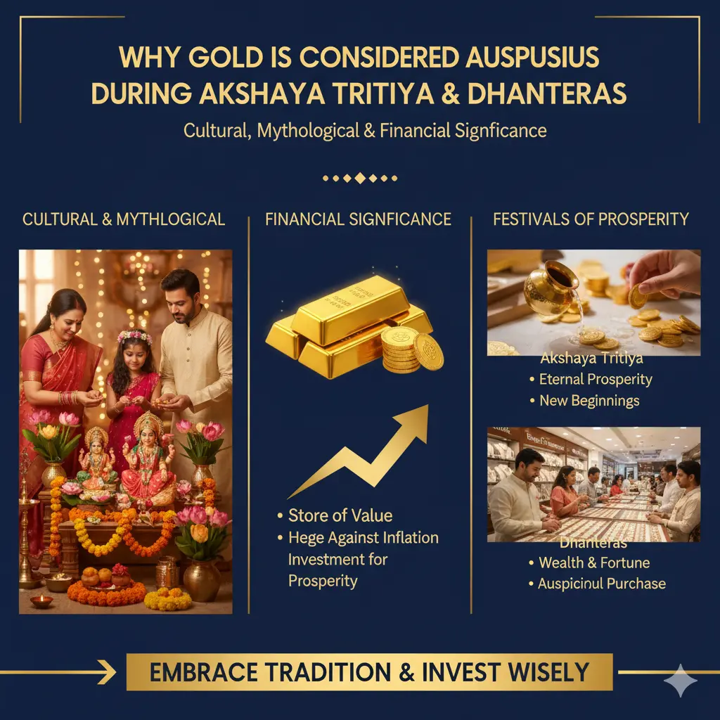 Why Gold is Considered Auspicious During Akshaya Tritiya & Dhanteras