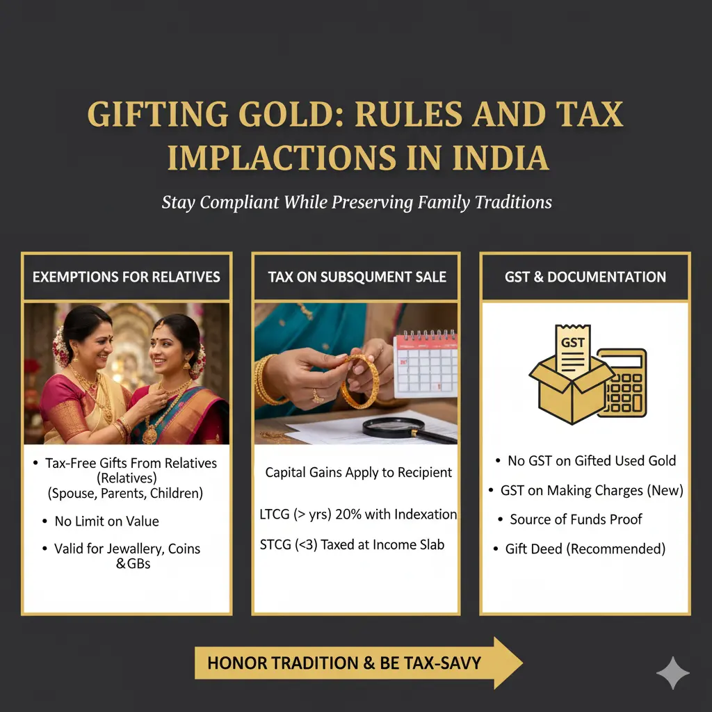 Gifting Gold: Rules and Tax Implications in India