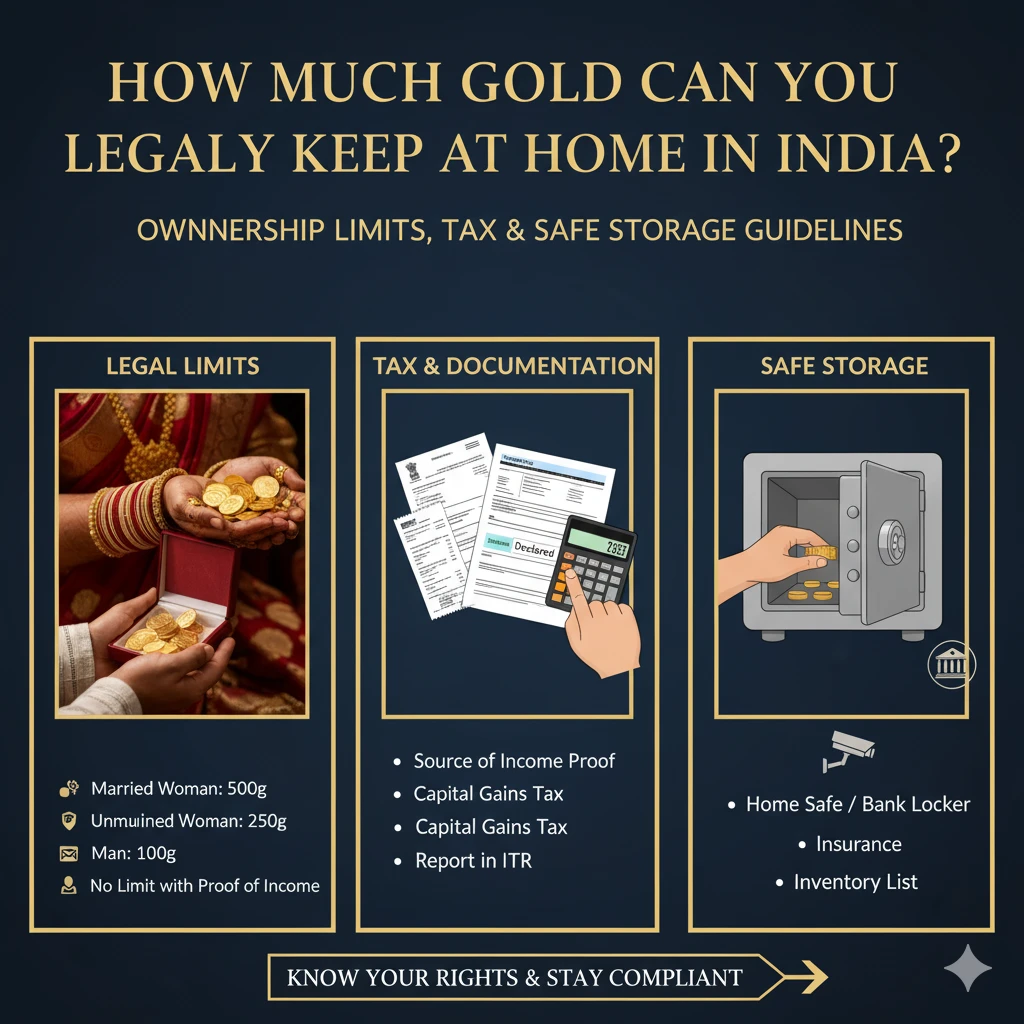 How Much Gold Can You Legally Keep at Home in India?